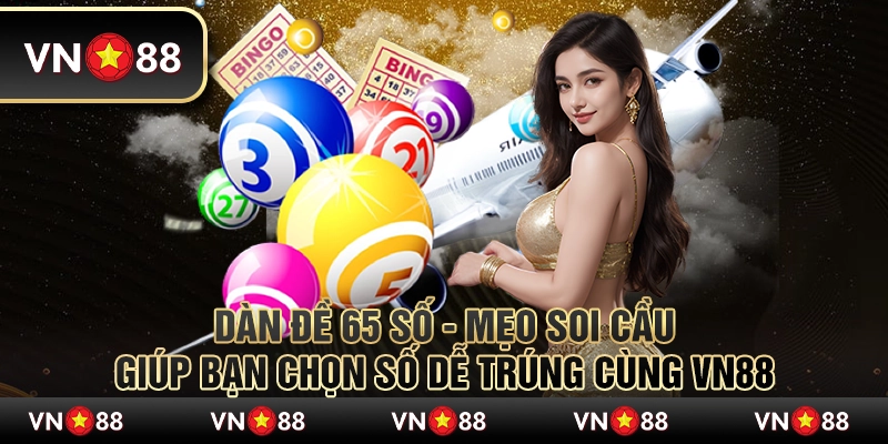 Dàn đề 65 số - Mẹo soi cầu giúp bạn chọn số dễ trúng cùng VN88 5 Dàn đề 65 số - Mẹo soi cầu giúp bạn chọn số dễ trúng cùng VN88