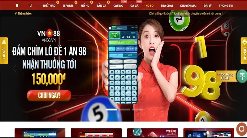 VN88 16 Sân chơi xổ số VN88 với nhiều lựa chọn để thử vận may